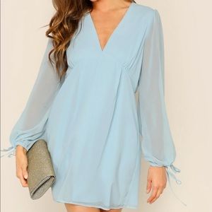 V neck flowy summer dress